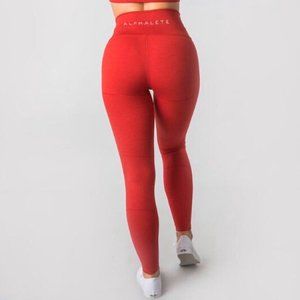 Alphalete Revival Leggings Formula Red